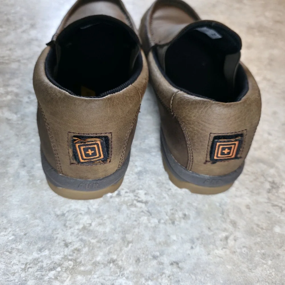 5.11 Tactical CCW Field Ops Slip‎ On Shoes Mens Size 8 Brown Leather *Worn Once.